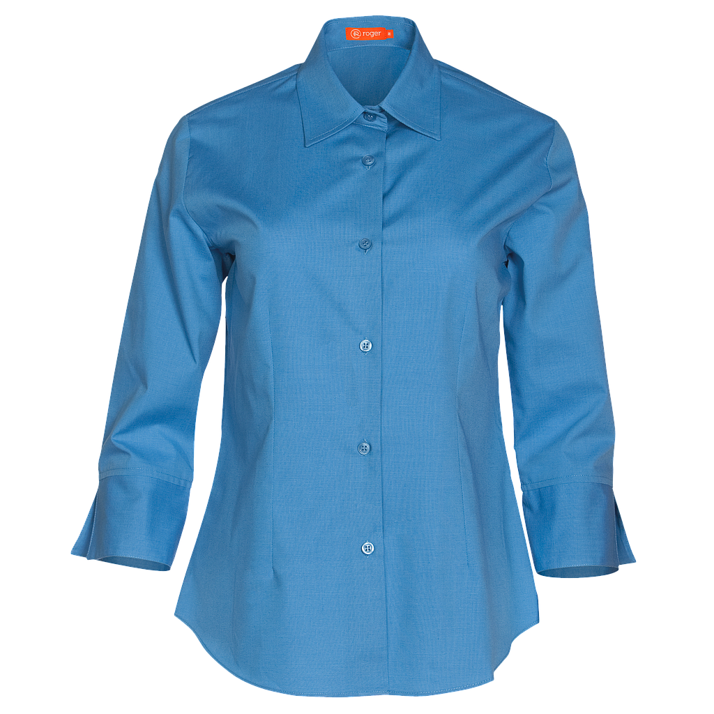 Camisa Mujer Cuello Camisero Manga 3 4 Milan 932139 Uniformes Roger