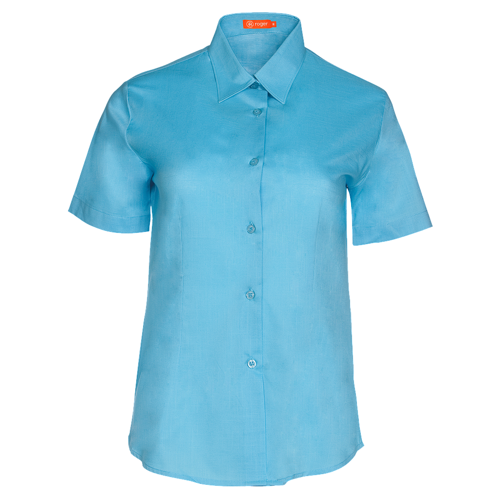 Camisa Mujer Cuello Camisero Manga Corta Florida - 937144 