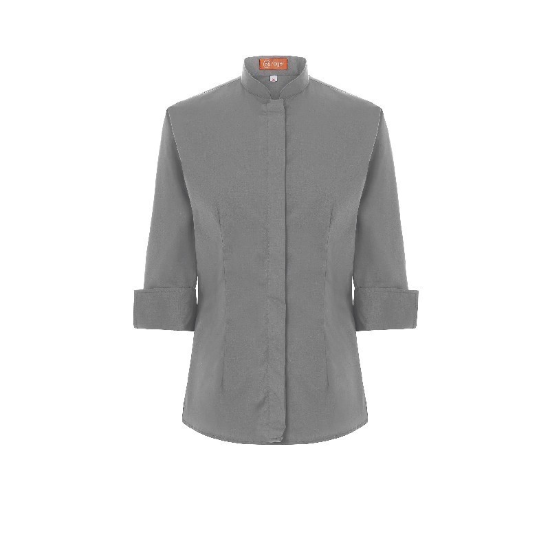 Camisa Mujer Cuello Mao Manga 3/4 Dinar - 940139 