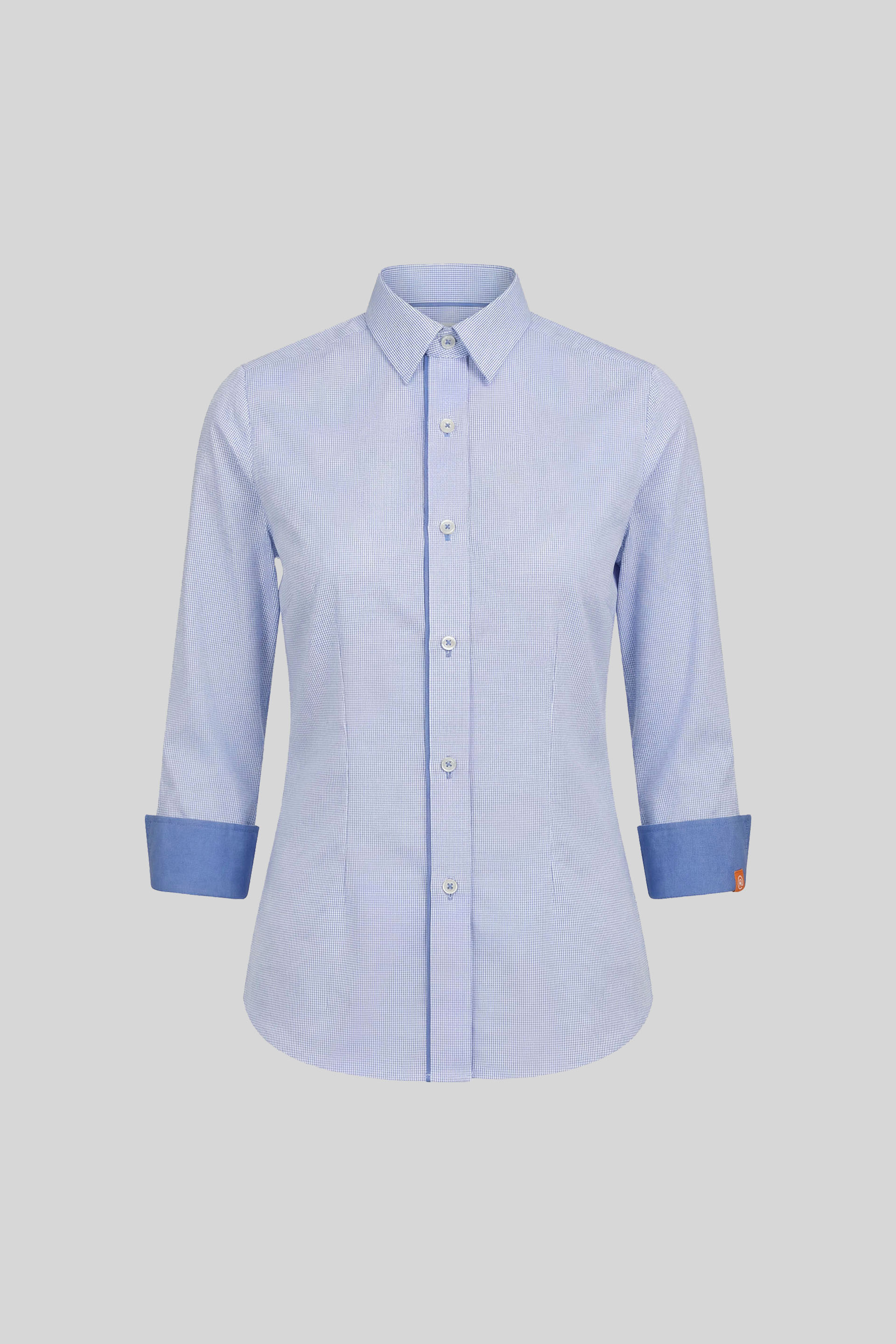 Camisa Mujer Cuello Camisero Manga 3/4 Plaid - 960151