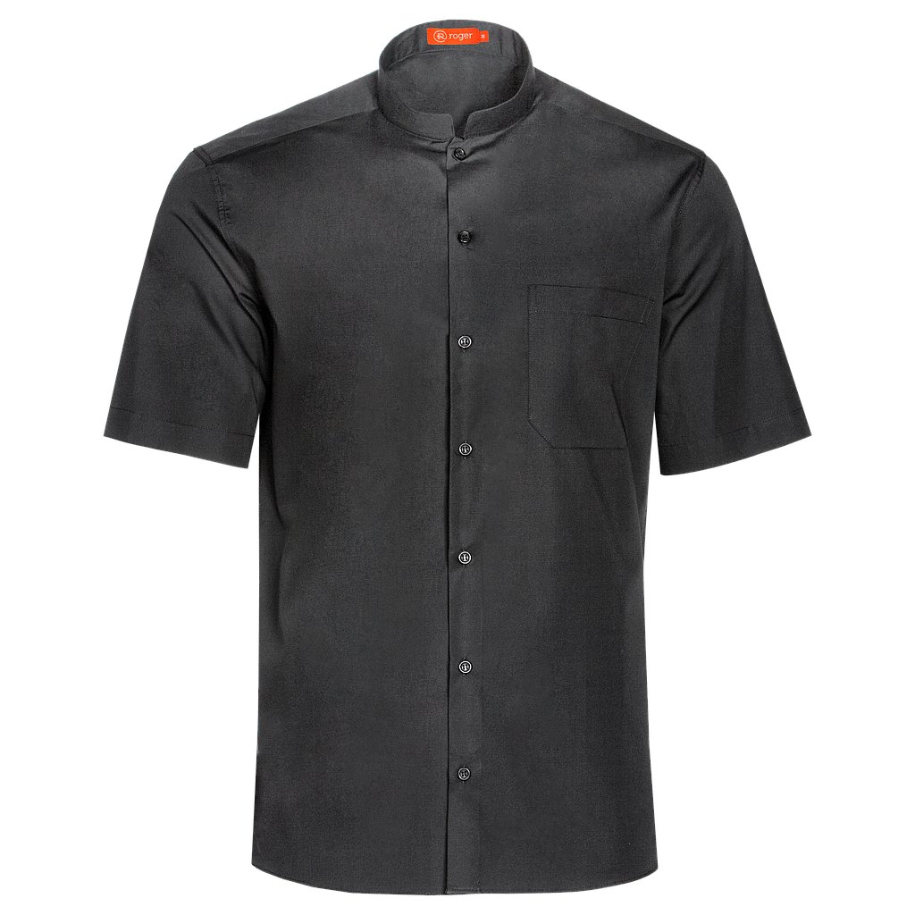Camisa Hombre Cuello Mao Manga Corta Gabin 927141 Uniformes Roger