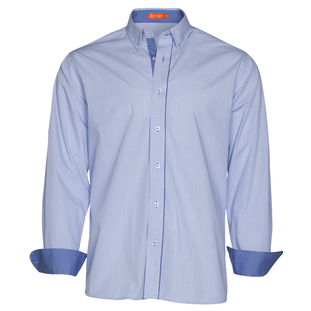 Camisa Hombre Cuello Camisero Manga Larga Plaid - 950151 