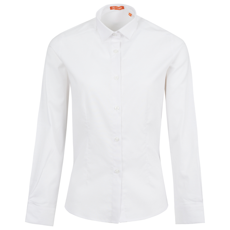 Camisa Mujer Cuello Camisero Manga Larga Oxford 992225 Uniformes Roger