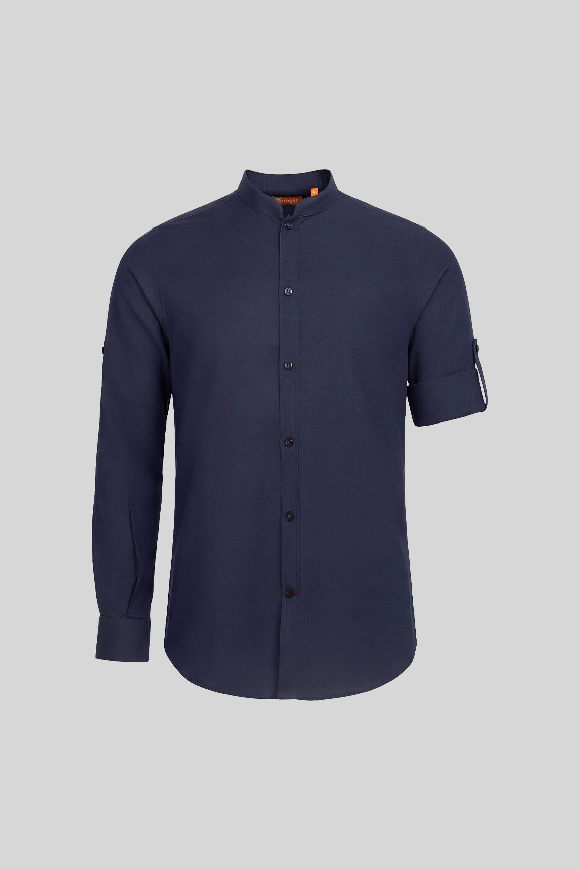 Camisa Hombre Cuello Mao Manga Larga Oxford - 991225 