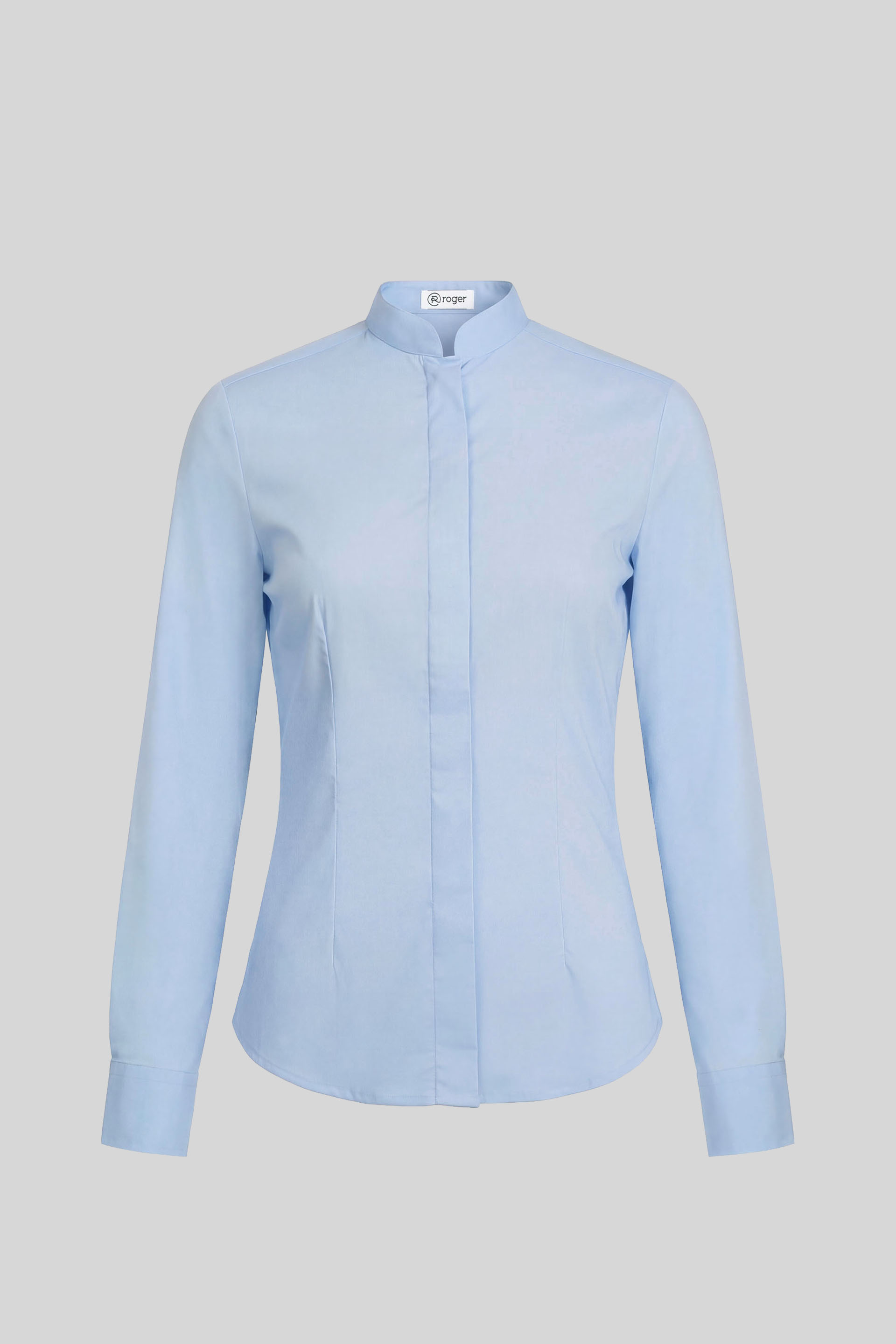Camisa Mujer Cuello Mao Manga Larga Alameda - 984138 