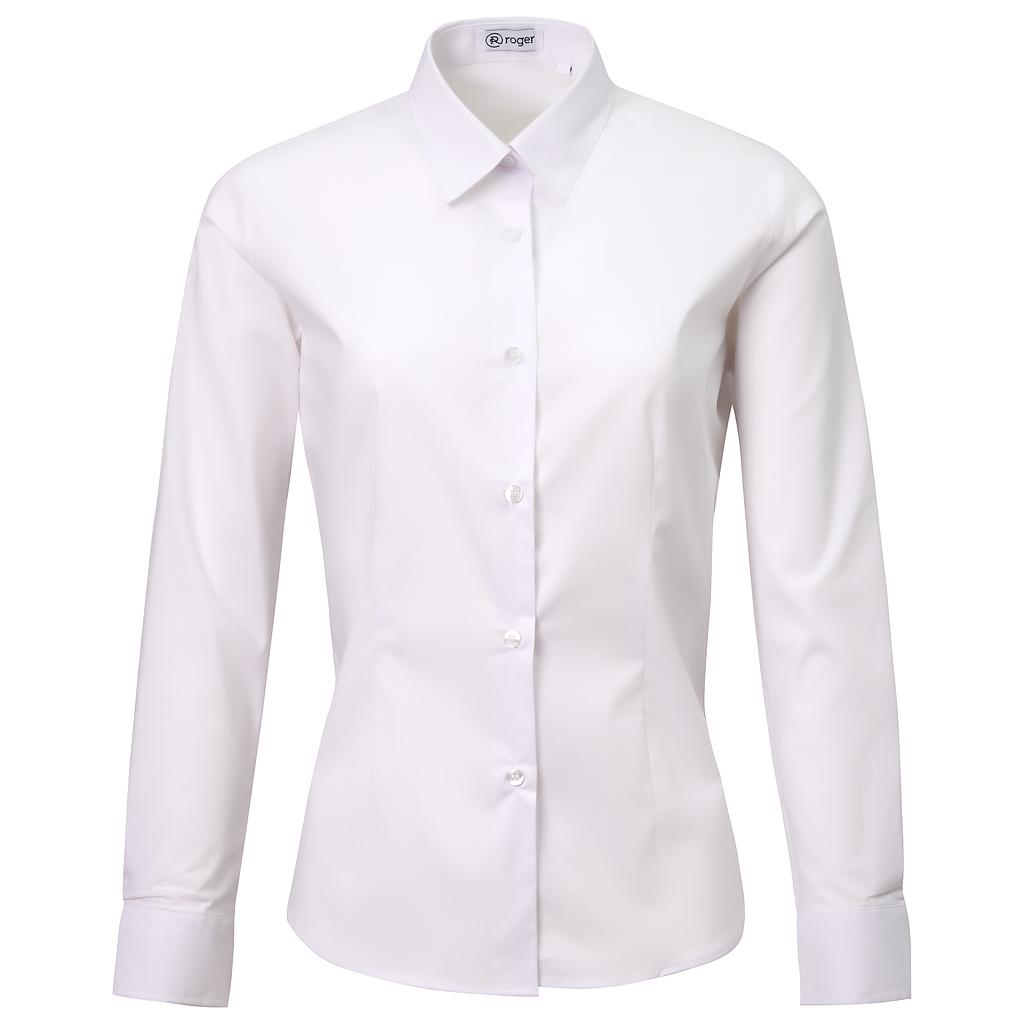 Camisa Mujer Cuello Camisero Manga Larga Alameda 931138 Uniformes Roger