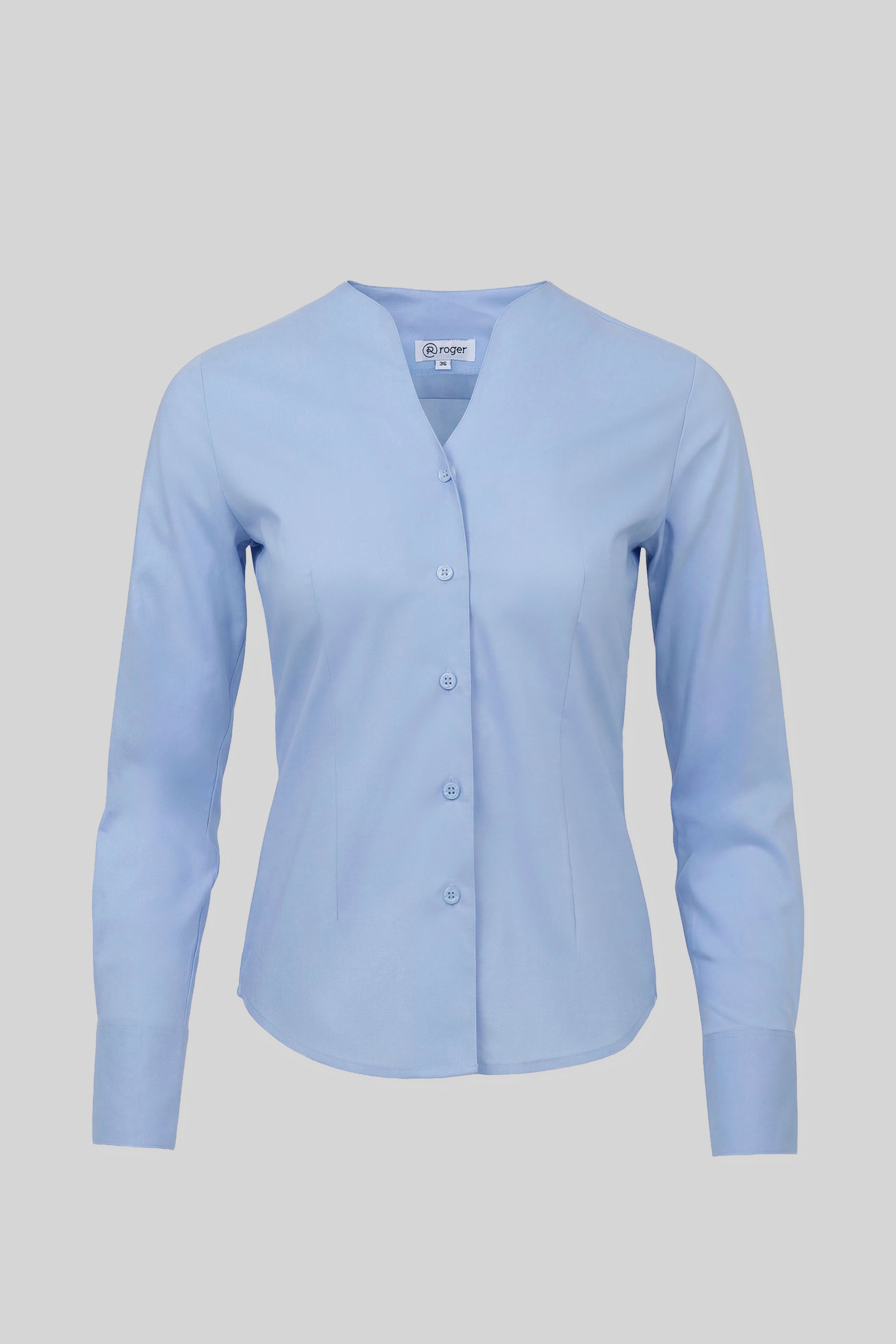 Camisa Mujer Cuello en "V" Manga Larga Alameda - 965138 