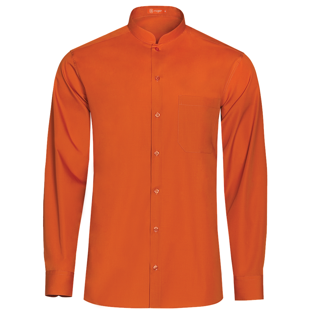 Camisa manga larga roja hombre outlet