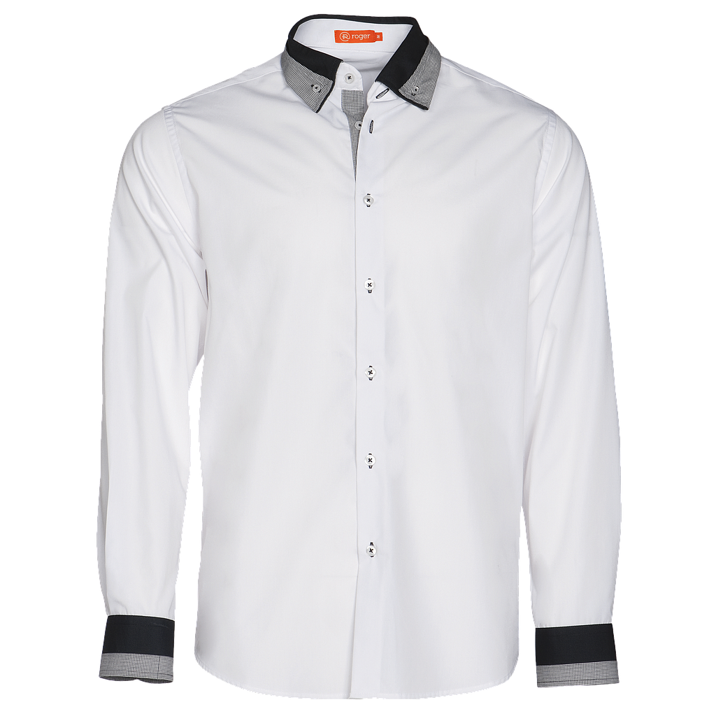 Camisa Hombre Combinada c/Doble Puño - 951140 (OUTLET hasta fin de existencias - 30% descuento s/precio original) 
