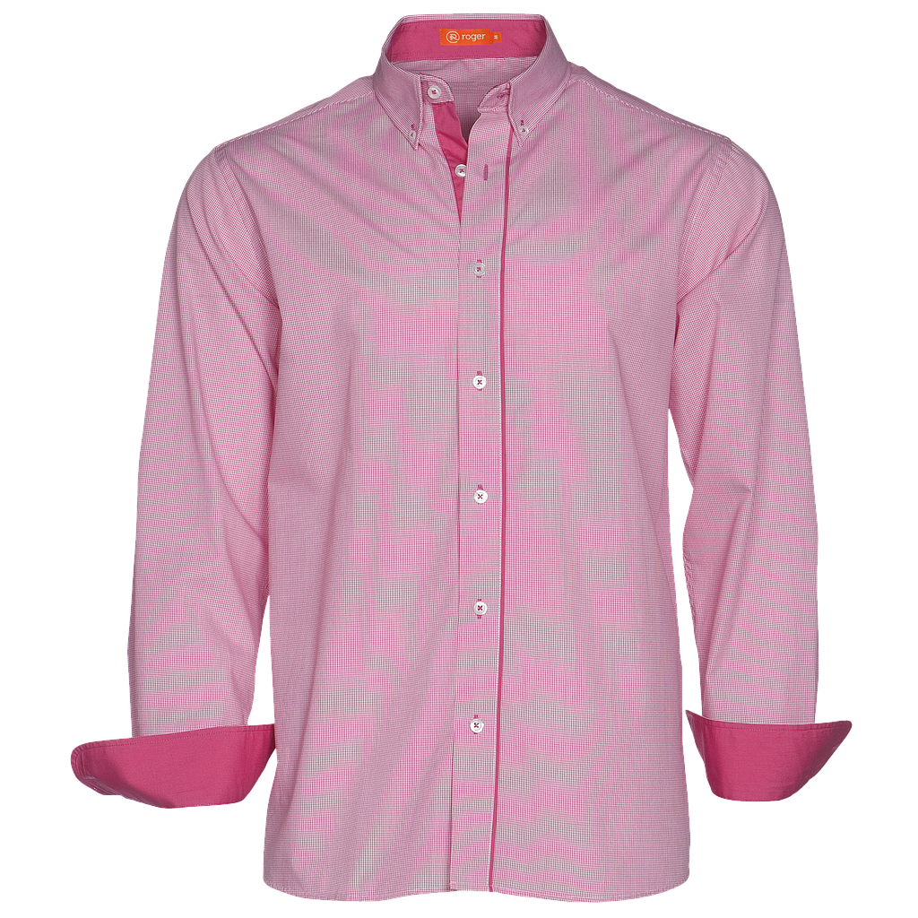 Camisa Hombre Cuello Camisero Manga Larga Plaid - 950151 (Color OUTLET hasta fin de existencias - 30% descuento s/precio original)  