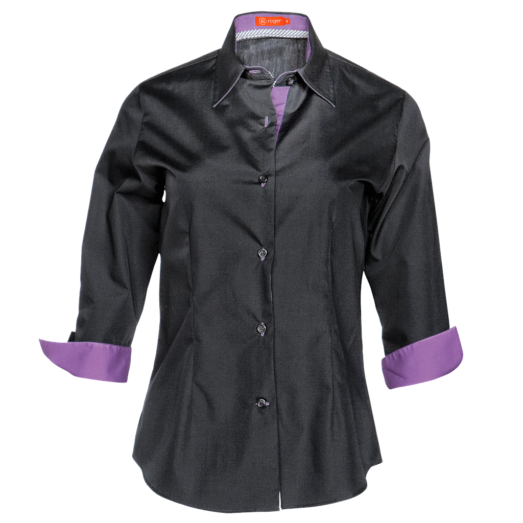 Camisa Mujer Cuello Camisero Manga 3/4 Nilo - 934140 (Color OUTLET hasta fin de existencias - 50% descuento s/precio original) 