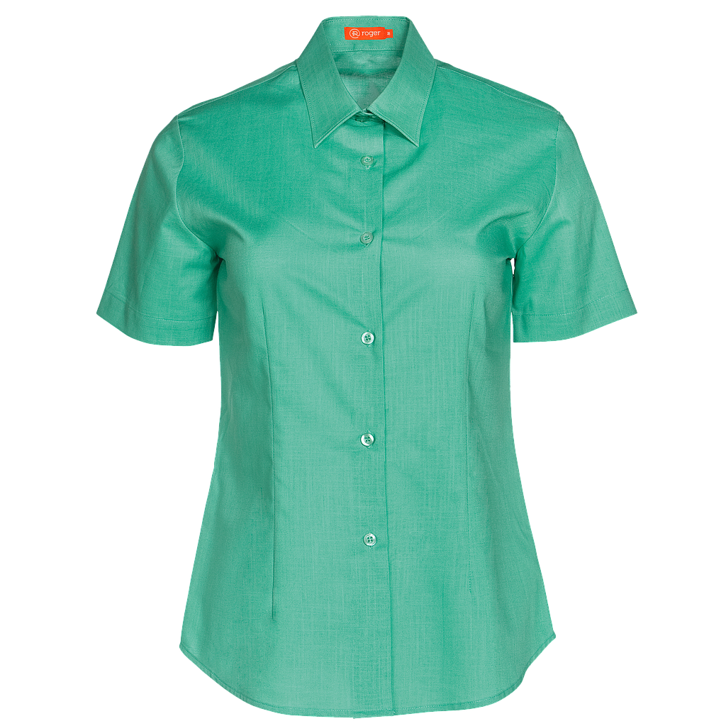Camisa Mujer Cuello Camisero Manga Corta Florida - 937144 (Color OUTLET hasta fin de existencias - 70% descuento s/precio original) 