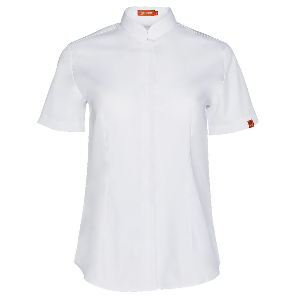 Camisa Mujer Cuello Mao Manga Corta Alameda - 985138 
