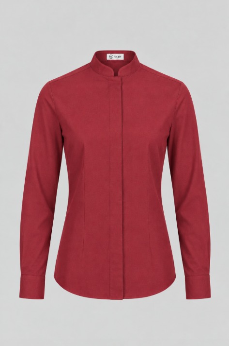 Camisa Mujer Cuello Mao Manga Larga Alameda - 984138 